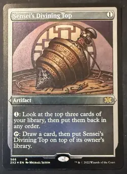 [NM] MTG Sensei's Divining Top (Foil Etched) Double Masters 2022 - Image 1