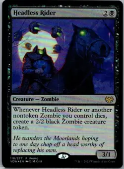 #118 Headless Rider Innistrad: Crimson Vow Rare Foil - Image 1