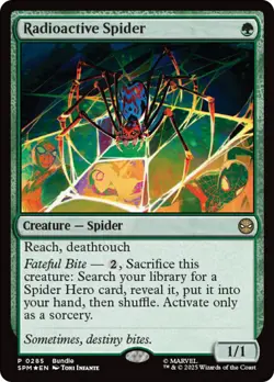 Foil Radioactive Spider (Promo) [Marvel's Spider-Man] MTG - Image 1