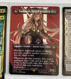 MTG FINAL FANTASY -Borderless Sephiroth #0382 -Vanille+Fang + Bahamut Grave Deck - Image 1