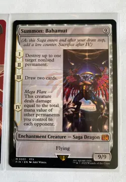 MTG FINAL FANTASY -Borderless Sephiroth #0382 -Vanille+Fang + Bahamut Grave Deck - Image 3