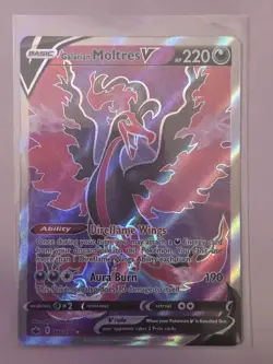 GALARIAN MOLTRES V #176/198 CHILLING REIGN (RAW - NEVER PLAYED) - POKEMON TCG - Image 1