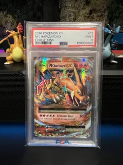 Pokemon XY M Charizard EX Evolutions 2016 PSA 9, 13/108 - Image 1