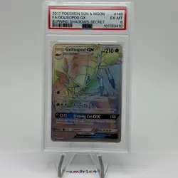 PSA 6 Golisopod GX Secret Rare 148/147 - 2017 Pokemon Sun & Moon Burning Shadows - Image 1