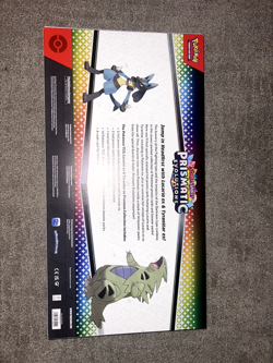 Pokemon Scarlet & Violet Prismatic Evolutions Lucario Tyranitar ex Box SEALED - Image 2