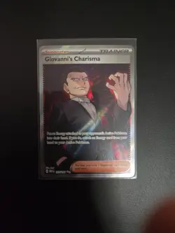 Giovanni's Charisma 197/165 Full Art SR Pokemon 151 English - Image 1