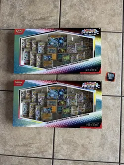 PRISMATIC EVOLUTIONS LUCARIO AND TYRANITAR PREMIUM COLLECTION Pokemon TCG - Image 1
