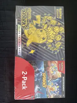2-Pack Scarlet & Violet Surging Sparks Elite Trainer Box Pokemon Set, SEALED - Image 1