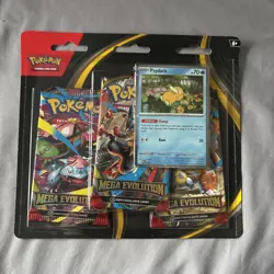 Pokemon TCG Mega Evolution 3 Pack Blister (Psyduck) Factory Sealed - Image 1