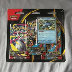 Pokemon TCG Mega Evolution 3 Pack Blister (Golduck) Factory Sealed - Image 1