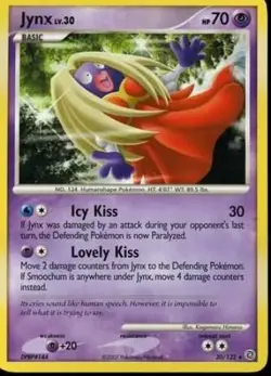 Pokemon TCG - Jynx - 30/132 - Rare - D&P: Secret Wonders [Moderately Played] - Image 1
