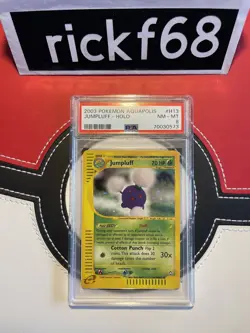 2003 POKEMON AQUAPOLIS H13 JUMPLUFF-HOLO PSA 8 - Image 1