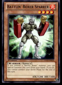 Yu-Gi-Oh TCG #LTGY-EN018 Battlin' Boxer Sparrer 1st Edition Common NM - Image 1