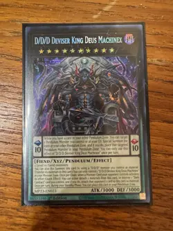 D/D/D Deviser King Deus Machinex Prismatic Secret Rare MP23-EN023 YuGiOh - Image 1