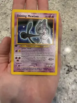 Shining Mewtwo 1st Edition 109/105 Neo Destiny Holo Pokemon Card NM - Image 1