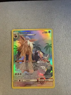 Pokemon TCG Stoutland Cosmic Eclipse Holo Card 248/236 Secret Rare NM/Mint - Image 1