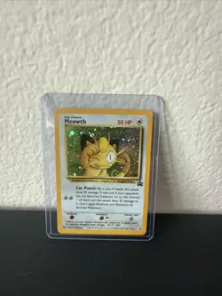 Pokemon TCG Meowth Black Star Promos Holo Card Game Boy - Image 1