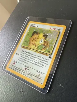 Pokemon TCG Meowth Black Star Promos Holo Card Game Boy - Image 3