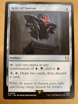 MTG 1x Relic of Sauron 79 Commander Lord of the Rings Magic the Gathering x1 NM - Image 1
