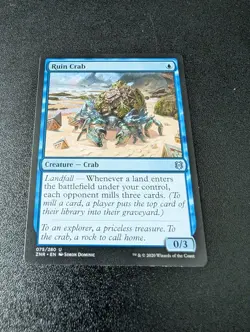 Ruin Crab NM Zendikar Rising [ZNR] MTG Blue Uncommon #075 Near Mint Regular - Image 1