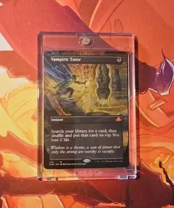 MTG Vampiric Tutor (Borderless) Dominaria Remastered Non-foil Mythic - Image 1