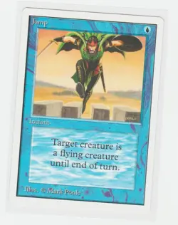 Magic the Gathering ~ MTG ~ 1x Jump ~ UNLIMITED ~ M/NM ~ - Image 1