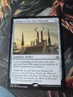 Throne of the God-Pharaoh - #237 Rare Regular NM (MTG: Amonkhet) - Image 2