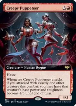 Creepy Puppeteer (Extended Art) NM #376 Innistrad: Crimson Vow MTG - Image 1