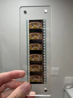 Framed Mew and Mewtwo 35mm film reel from 1999 Mewtwo Strikes Back Pokemon Movie - Image 3