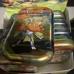 Vibrant Paldea Pokemon Scarlet & Violet TCG Sealed Display of 10 Mini Tins - Image 5
