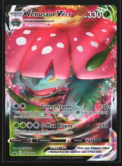 Pokemon Venusaur VMAX SWSH102 Sword & Shield Holo Black Star Promo NM - Image 1