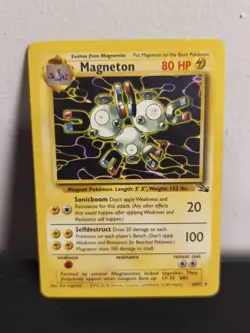 Magneton - 26/62 - Fossil Unlimited Rare Non-Holo Pokemon TCG 1999 - MP - Image 1