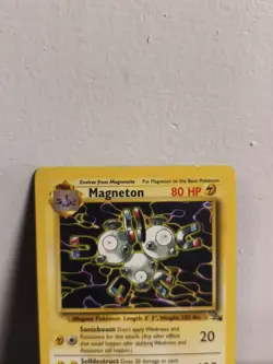 Magneton - 26/62 - Fossil Unlimited Rare Non-Holo Pokemon TCG 1999 - MP - Image 2