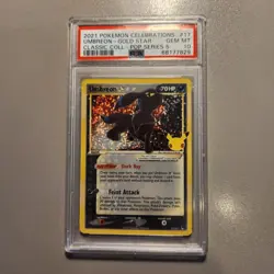 2021 Pokemon Celebrations Umbreon Gold Star #17 PSA 10 - Image 1