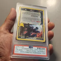 2021 Pokemon Celebrations Umbreon Gold Star #17 PSA 10 - Image 5