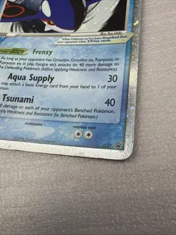 Kyogre EX 037 Holo Pokemon TCG Nintendo Black Star Promo 2006 NM - Image 3