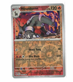 Pokemon Scarlett & Violet 034/198 Houndoom Reverse Holo Common - Image 1