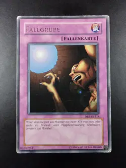 YUGIOH 2004 | TRAPHOLE | DB1-DE118 | GERMAN | RARE | VERY GOOD (MP) - Image 1