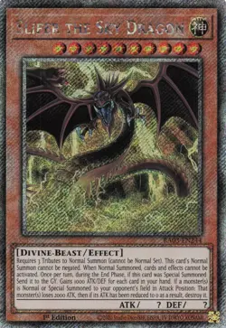 Yugioh Slifer the Sky Dragon Alternate Art RA03-EN244 - Platinum Secret Rare - Image 1
