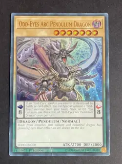 Yugioh Odd-Eyes Arc Pendulum Dragon LEDD-ENC00 Ultra Rare 1st Ed y1 - Image 1