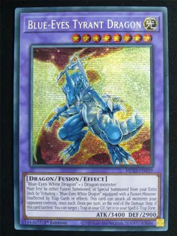 Blue-Eyes Tyrant Dragon MP23 Secret Rare - 1st ed Yugioh Card #4RC - Image 1