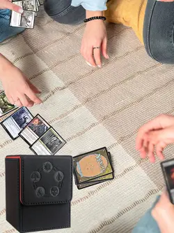 100+ Card Deck Box PU Leather Magnetic Case for TCG MTG Pokemon Yugioh - Image 5