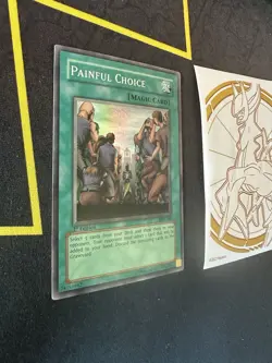 Yugioh Painful Choice MRL-049 1st Edition Super Rare Holo Magic Ruler 128💎NM💎 - Image 2