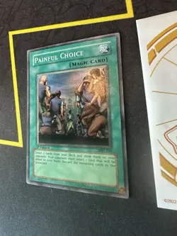 Yugioh Painful Choice MRL-049 1st Edition Super Rare Holo Magic Ruler 128💎NM💎 - Image 3