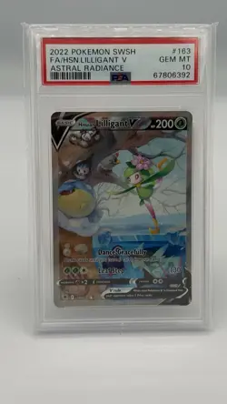 PSA 10 Hisuian Lilligant V 163/189 Astral Radiance 2022 Alt Art Pokemon Card TCG - Image 2