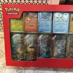 Pokemon TCG Prismatic Evolutions Costco 8 Mini-Tin Bundle w Promo Cards Tins - Image 2