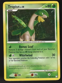 Tropius 64/123 Pokemon Card Mysterious Treasures Uncommon 80 HP Near Mint KA - Image 1
