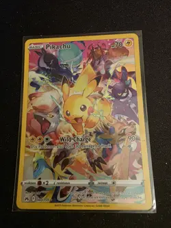 Pokemon Pikachu TCG Full Art Secret Rare Holo Card 160/159 Crown Zenith - Image 1