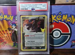 Umbreon 17/17 Gold Star PSA 9 Celebrations Pokemon Cards Graded - Image 1