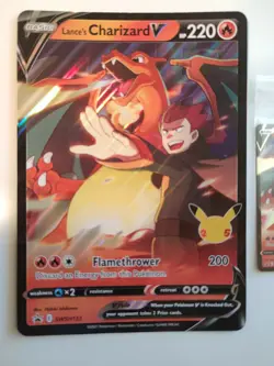 Lance's Charizard V SWSH133 Pokemon Celebrations Card 25th Anniversary + Jumbo - Image 2